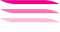Pink gradient ribbons, top to bottom: hot pink, medium pink, light pink, and white.