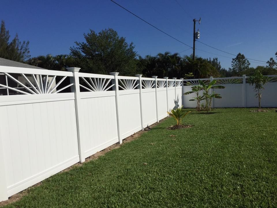 Customize White Fence — Cape Coral, FL — Global Fence Inc.