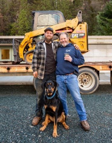 Two Men And Dog — Grass Valley, CA — Freschi Construction Incorporated
