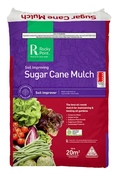 Sugar Cane Mulch Bag 12-13Kg — Cooroy Produce In Cooroy, QLD