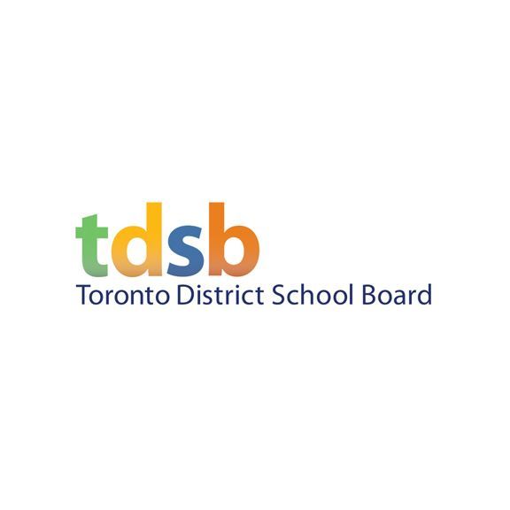 A logo for the toronto district school board on a white background.
