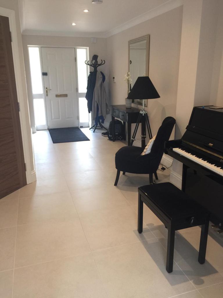 Tiled hallway to front door