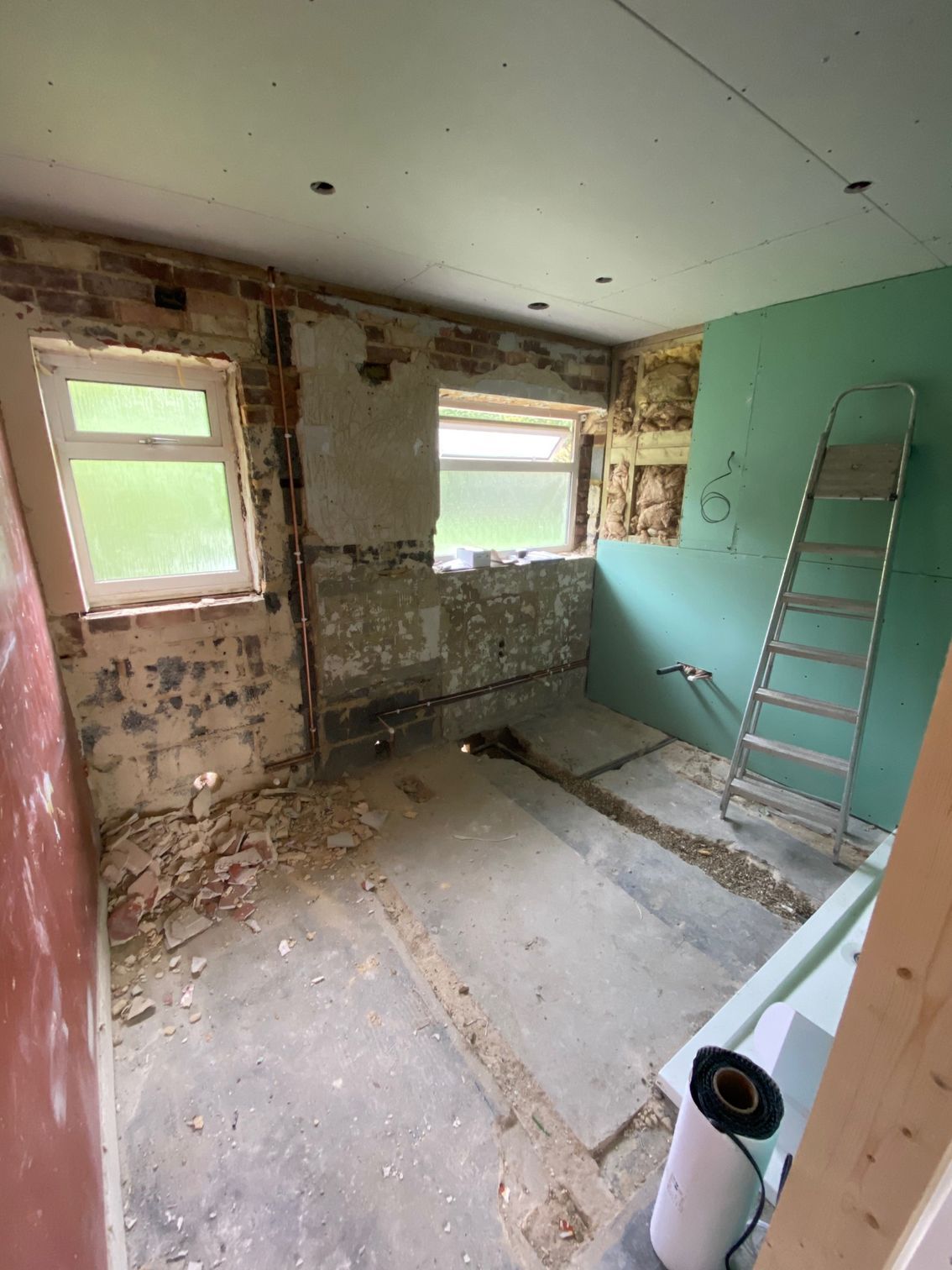 bathroom renovation in progress