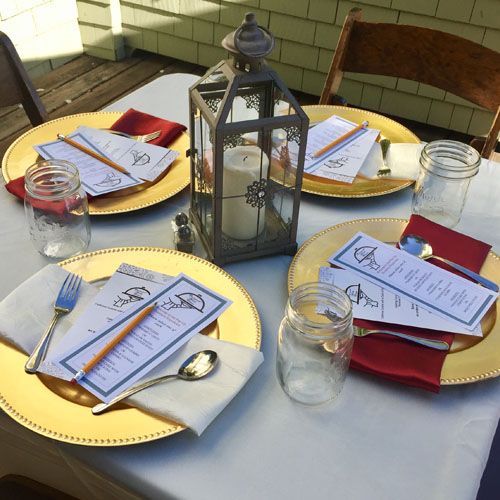 Table Set for Wedding Reception