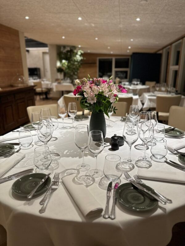 borddækning til selskaber hos hotel lillvang