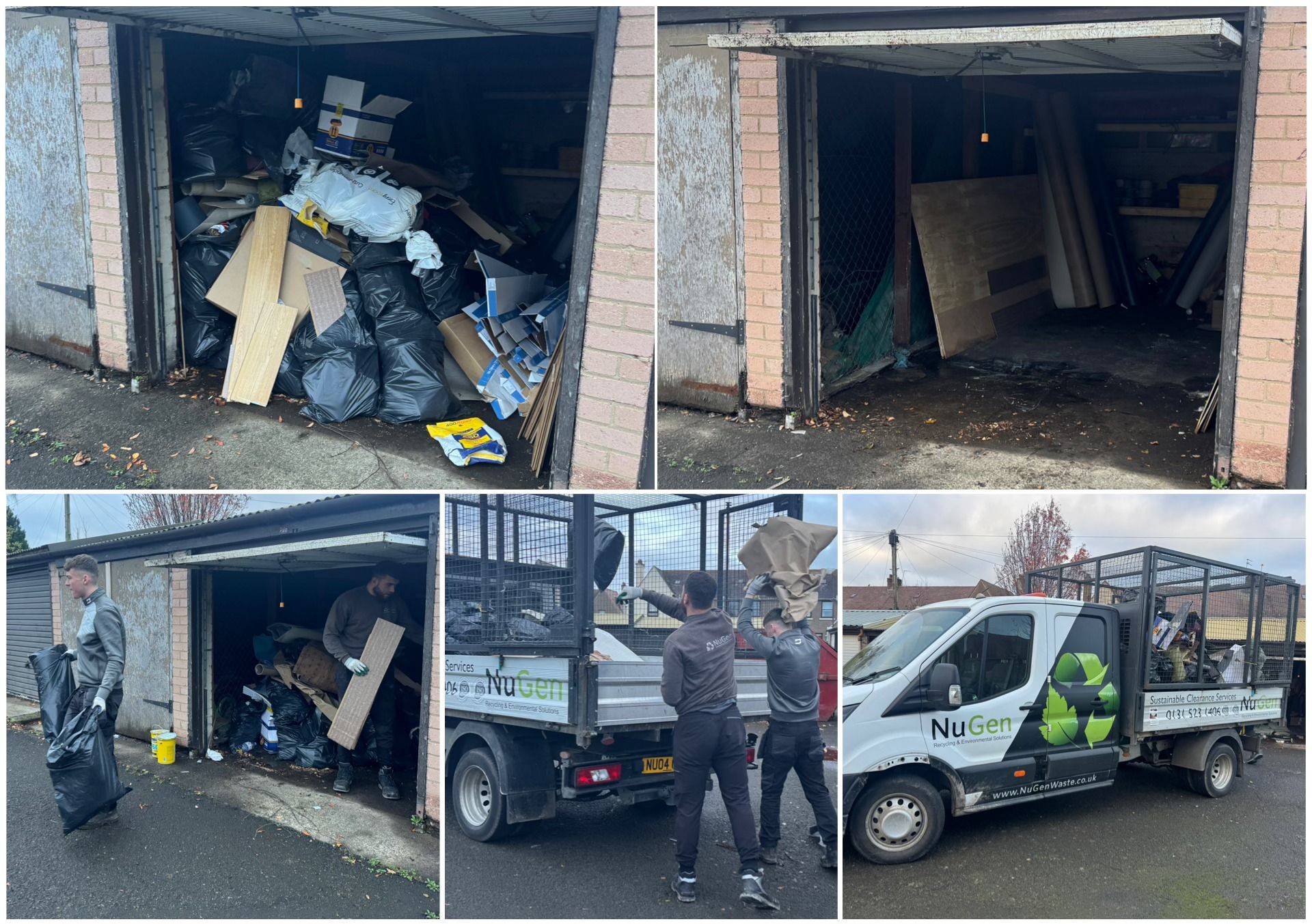 Professional house clearance team in Edinburgh carrying out a licensed, zero-landfill property clearance