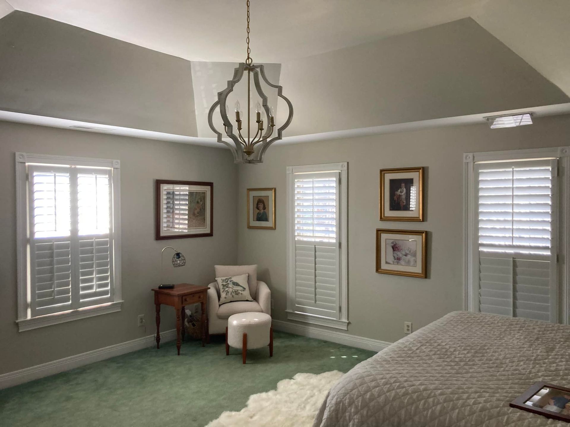 Room with custom blinds