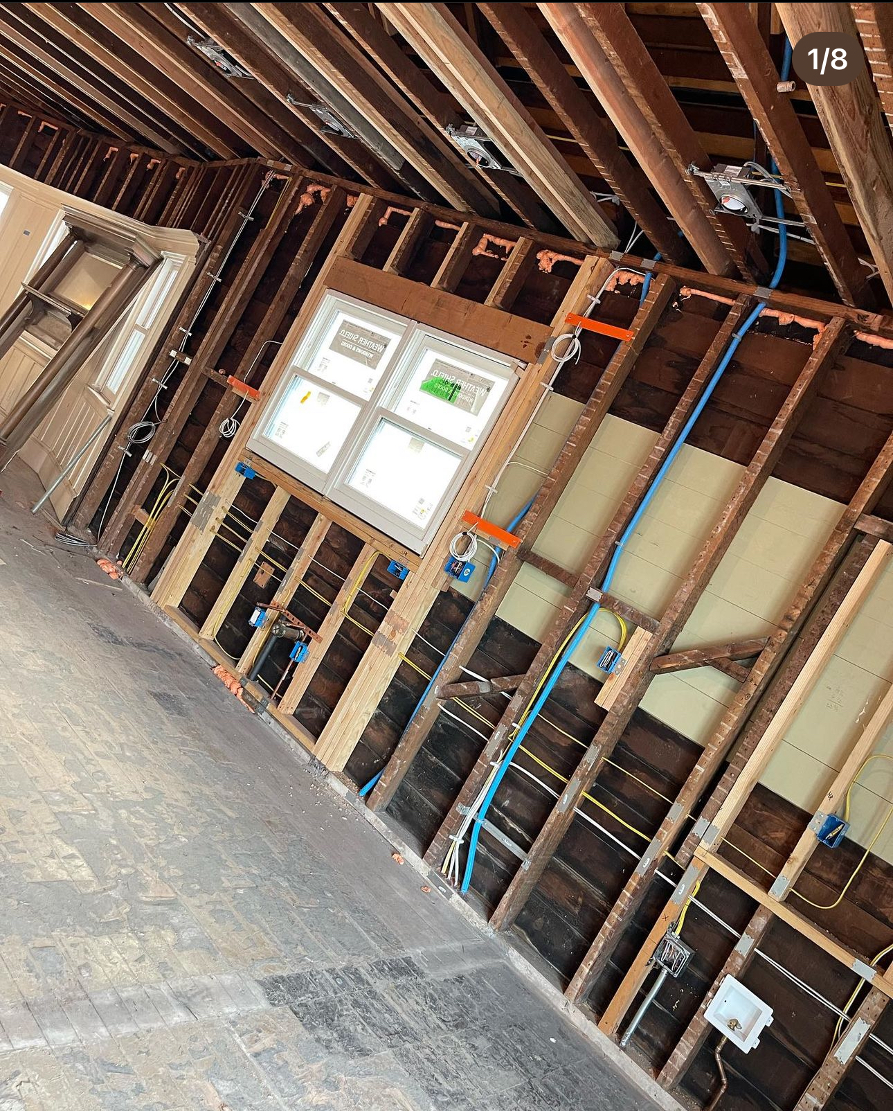 A picture of the inside of a building under construction