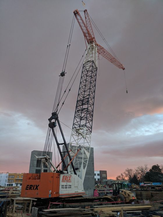 Construction Site Area — Denver, CO — Erix Crane & Rigging