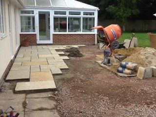 patios being laid