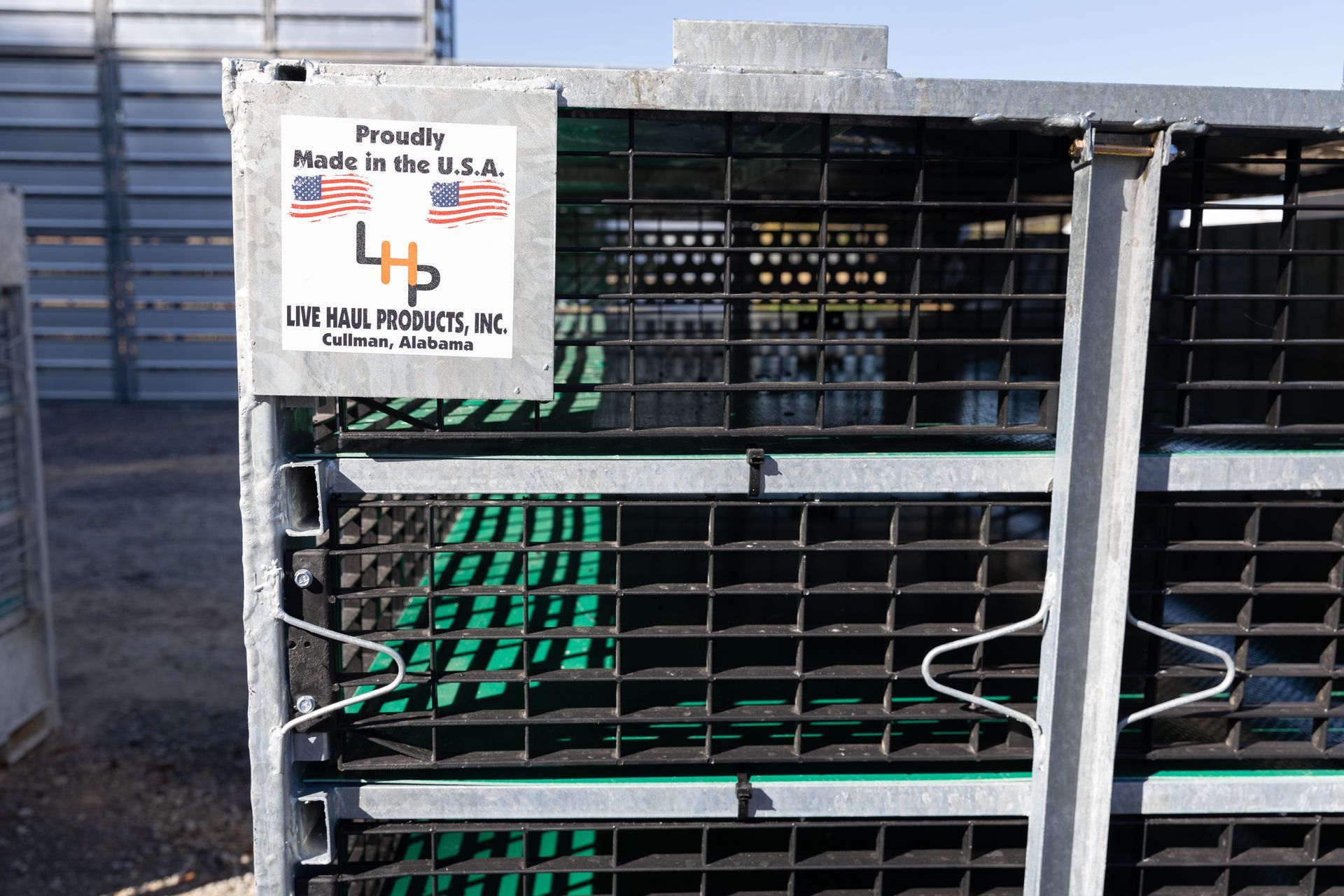 Metal storage container with a 