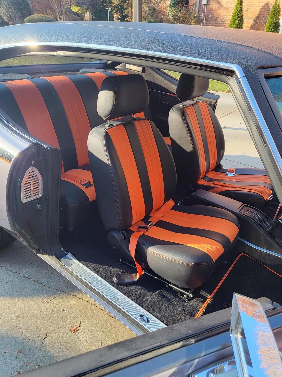 Elegant Seats of a Car — Thomasville, NC — Overtime Custom Interiors