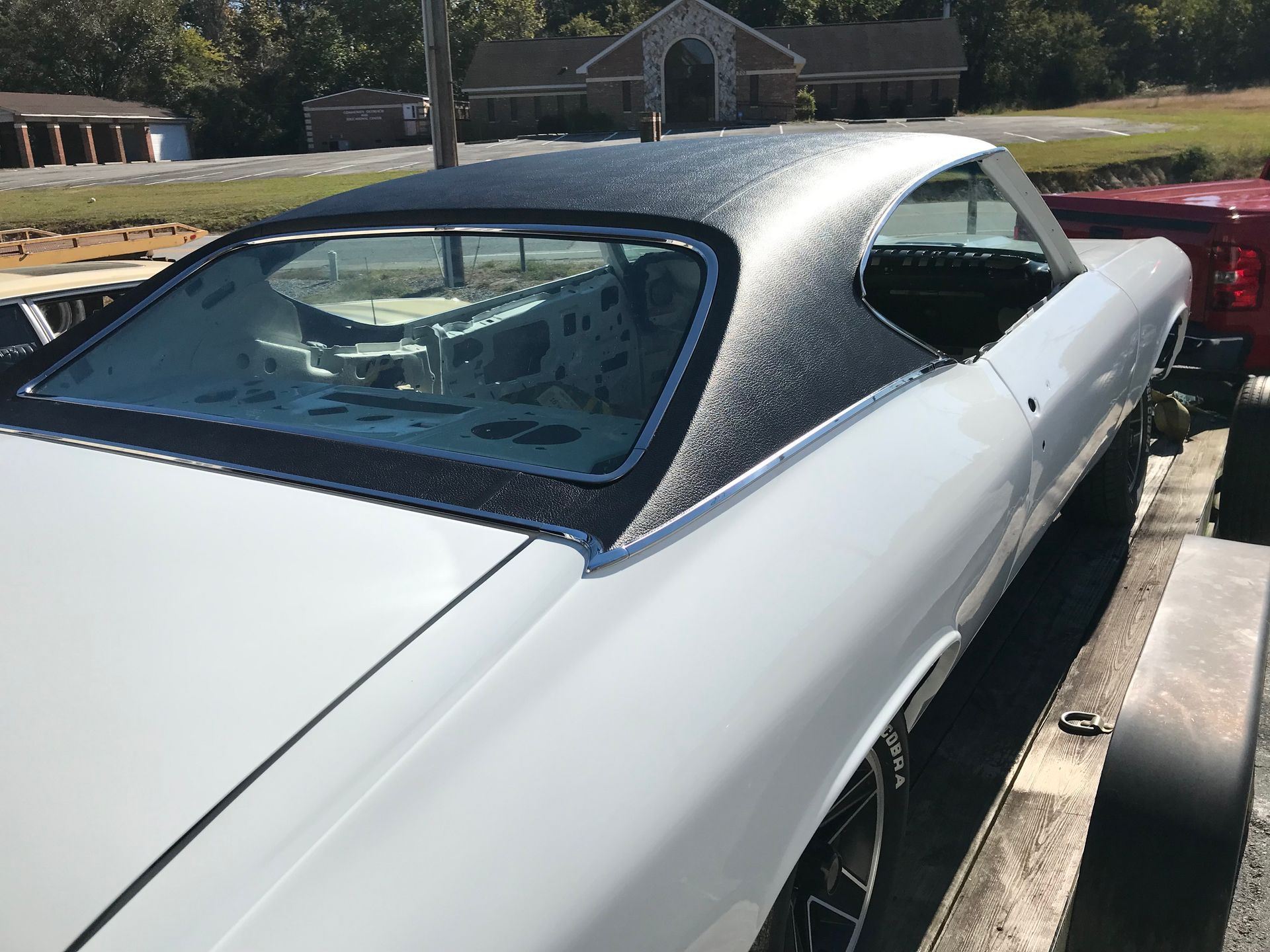 Red Vintage Car — Thomasville, NC — Overtime Custom Interiors