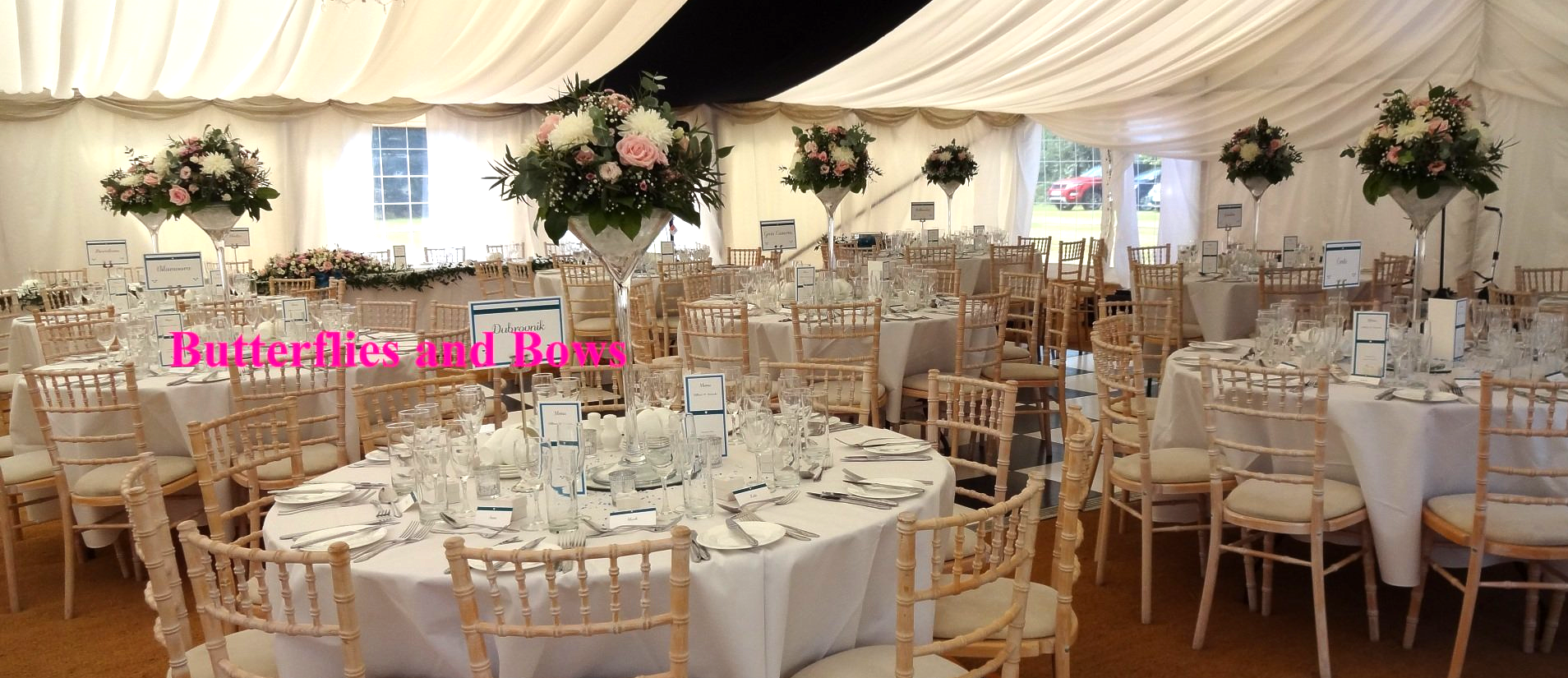 Martinig glass floral displays