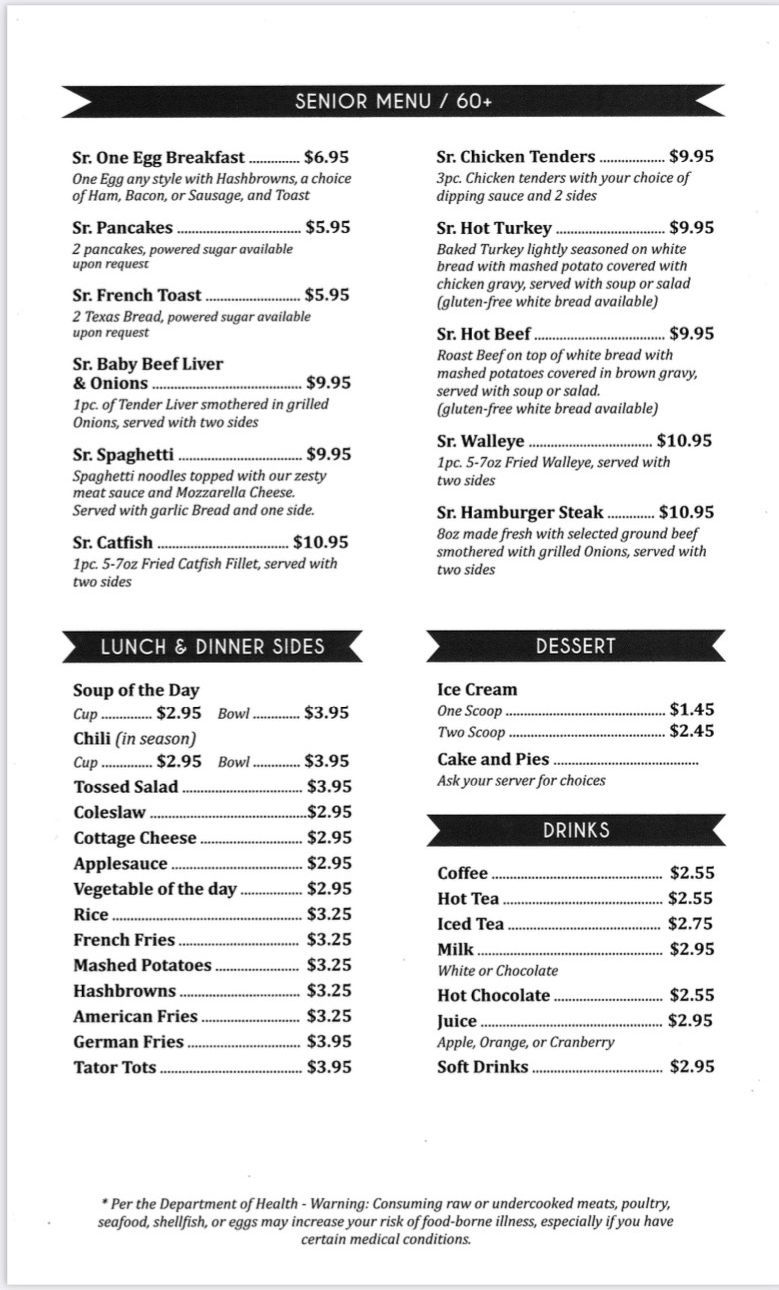 Lunch and Dinner Menu Page 2 - Jasper, IN - Cranberries Family Restaurant