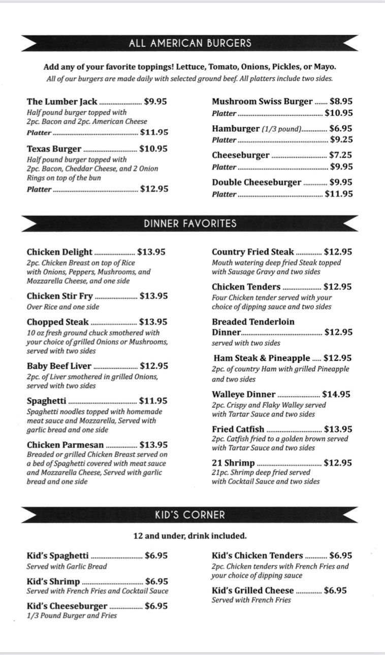 Lunch and Dinner Menu Page 4 - Jasper, IN - Cranberries Family Restaurant