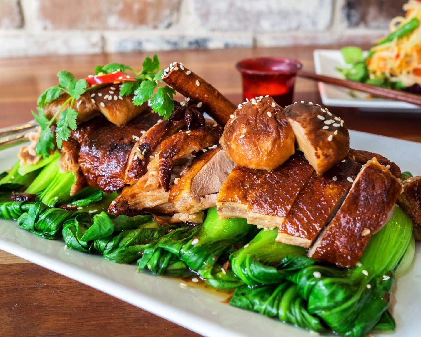 Grilled Duck in Plum Sauce at Ruck Thai Restaurant Rozelle