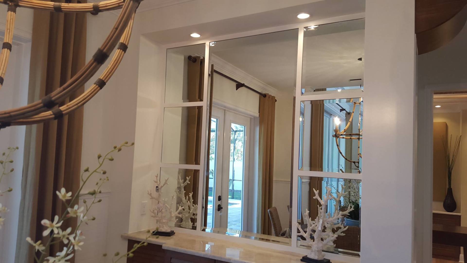 Cabinet Door Glass — Mirror Wall in Sarasota, Fl