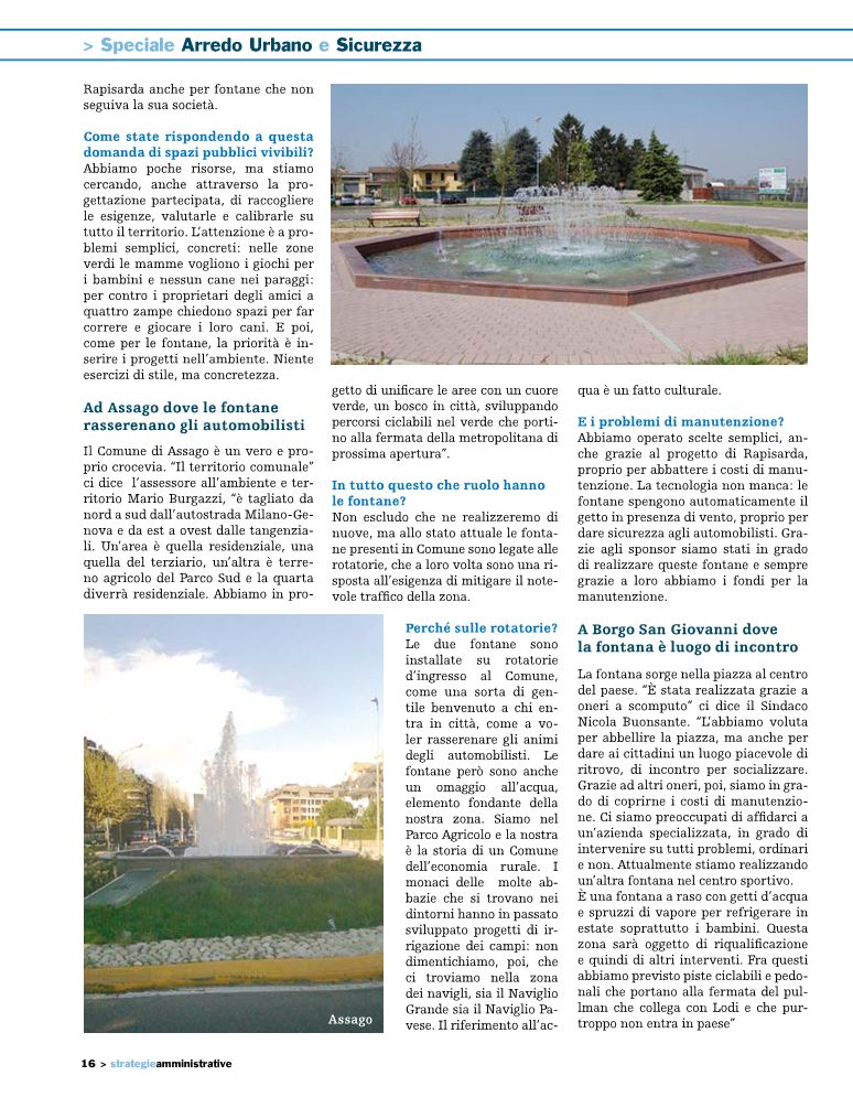 recensione sulle fontane