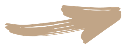 A brush stroke in the shape of an arrow on a white background.