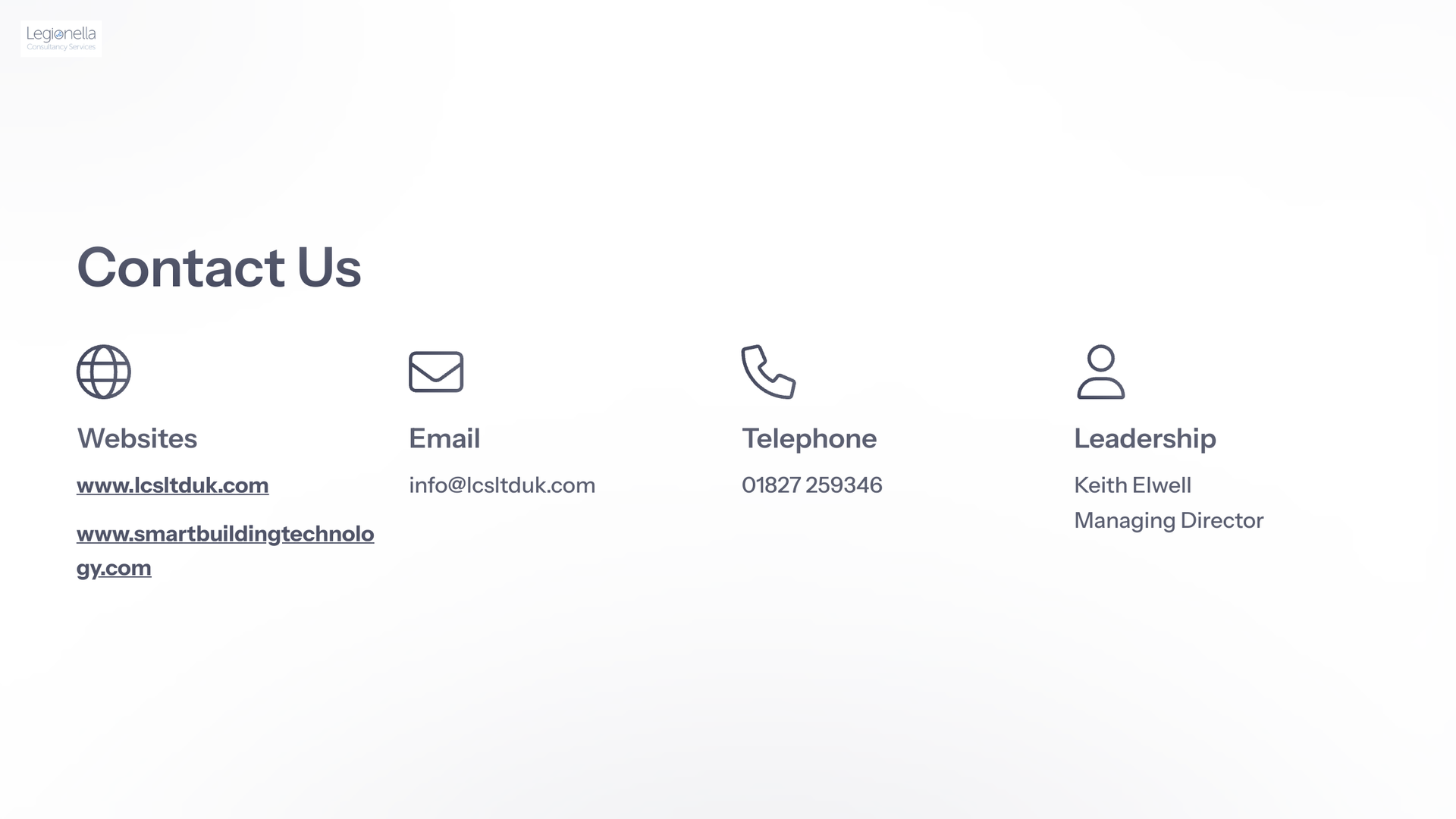 A screenshot of a contact us page on a website.