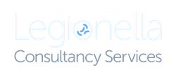 A logo for legionella consultancy services is shown on a white background.