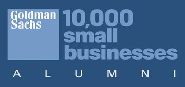 The logo for goldman sachs 10,000 small businesses alumni