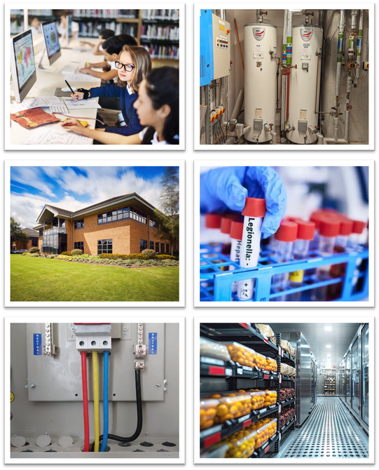 A collage of pictures of different types of electrical equipment