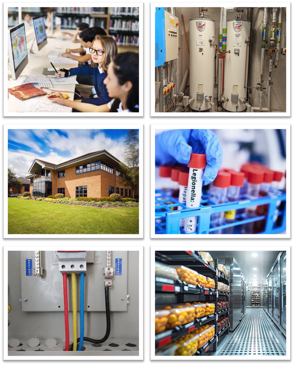 A collage of pictures of different types of electrical equipment