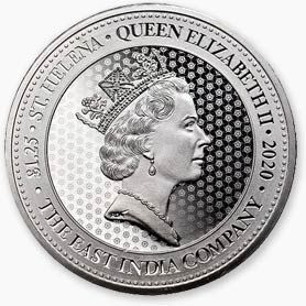 A silver coin with queen elizabeth ii on it