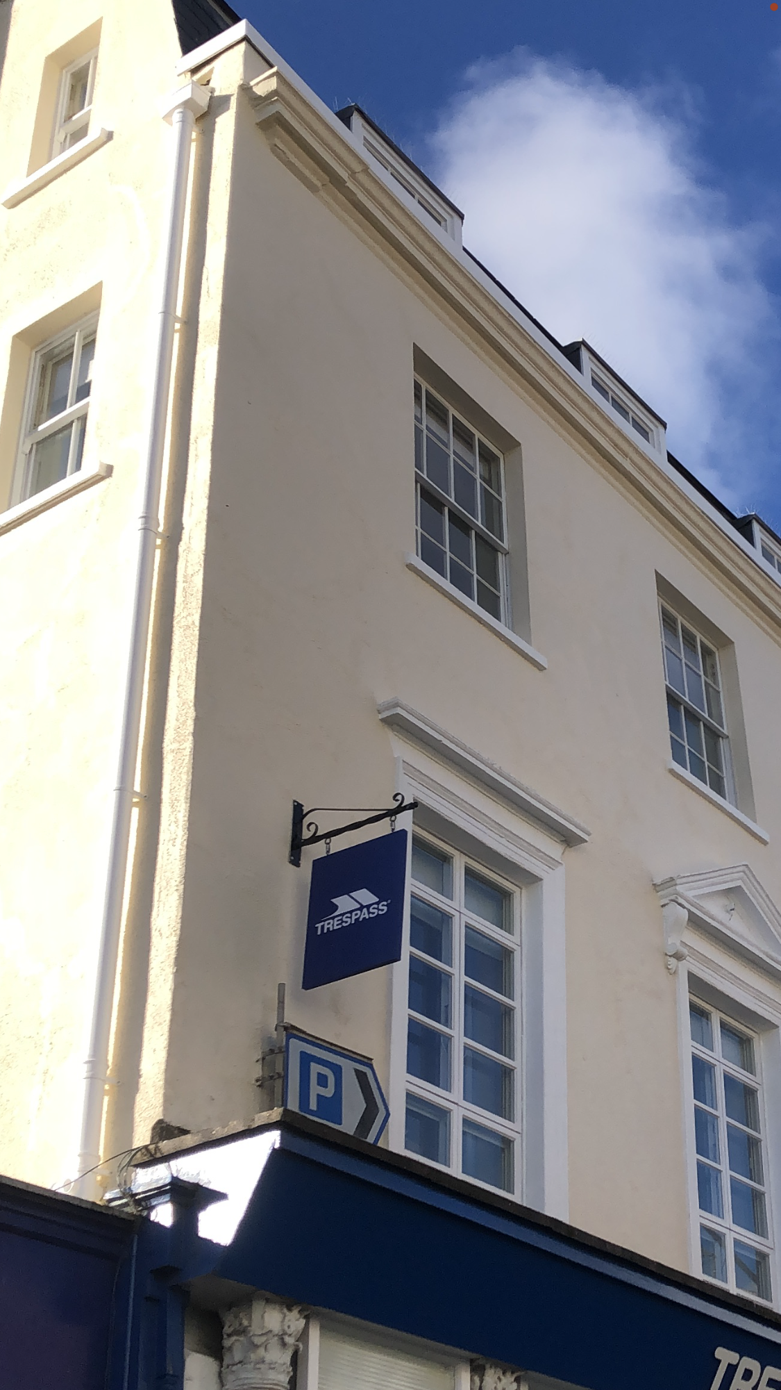 Exterior painting of a period property in Lyme Regis, Dorset
