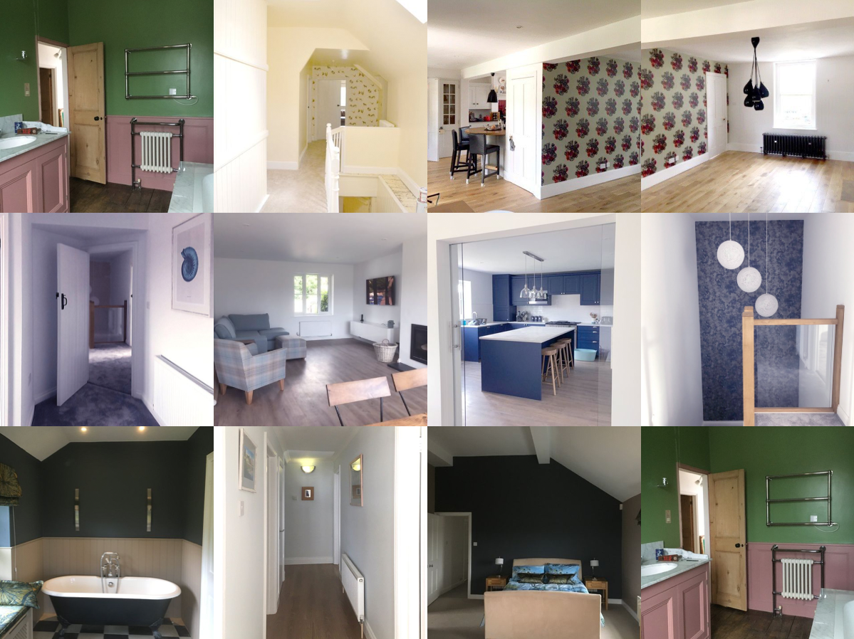 Examples of completed interior decorating and renovation projects by Heritage & Home Decorating in Dorset
