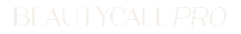 BEAUTYCALL PRO text, white font.