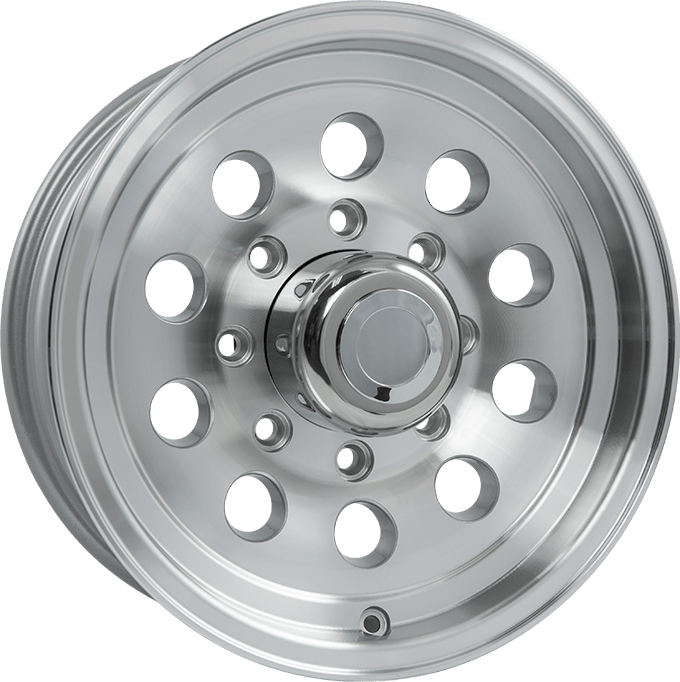 Upgrade your boat trailer wheels to VENTED MODULAR 10-12 HOLE wheels.