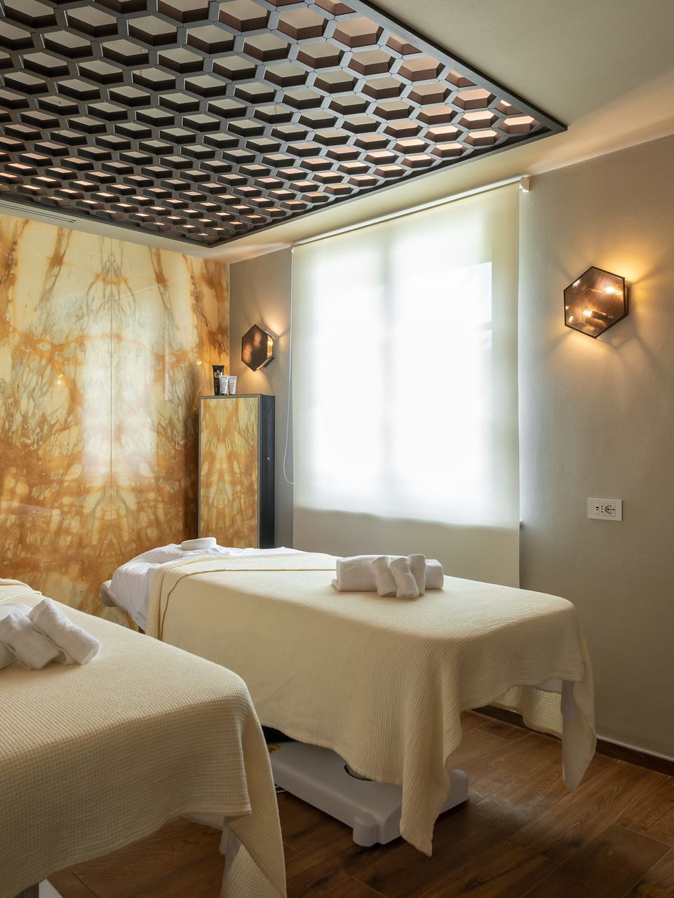 Massage room in luxury Tuscan spa