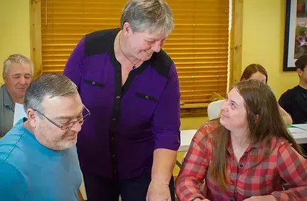 Two Female Happy Looking At Each Other — Knoxville, IA — Holistic Health & Wellness Center