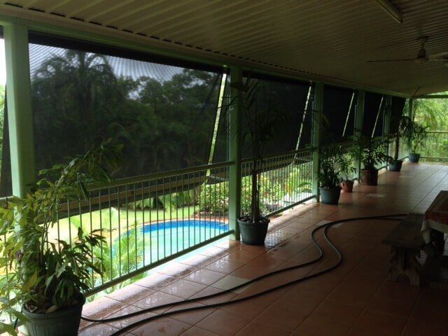 Screened Veranda Inside View — Auto Awnings in Darwin NT