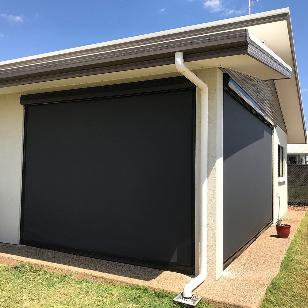 Ziptrak External Awning Closed — External Awning in Darwin NT