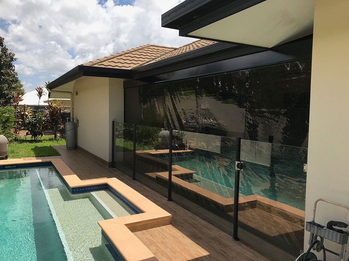 Ziptrak External Backyard Pool — External Awning in Darwin NT