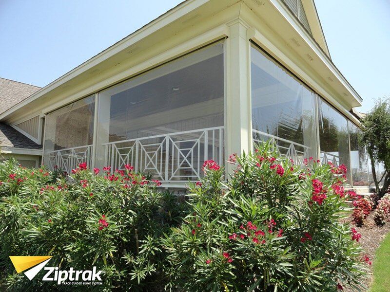 Ziptrak Outdoor Blind with Plant — External Awning in Darwin NT