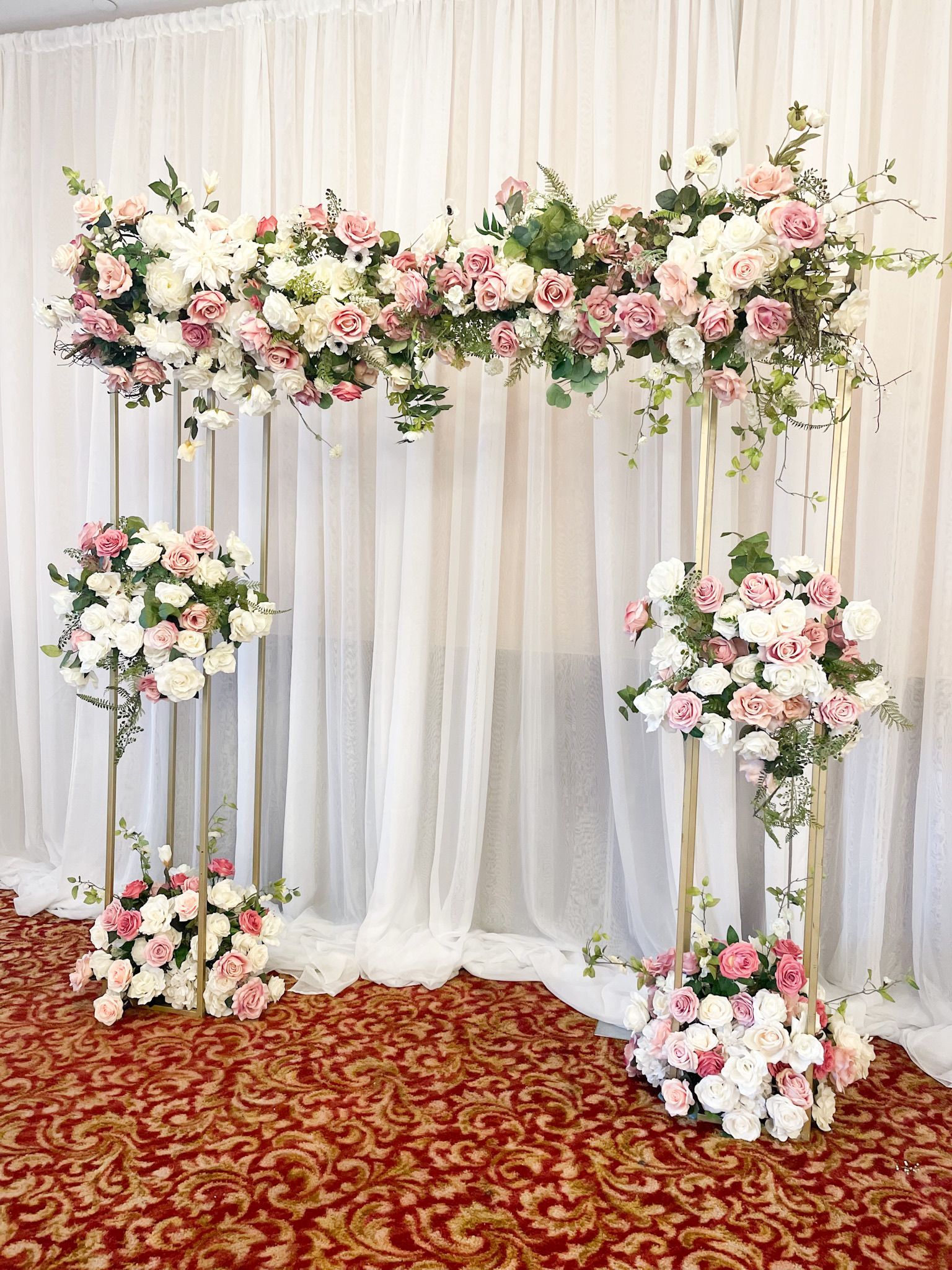 Wedding Backdrop Rentals Sacramento, Ceremony Floral Arches