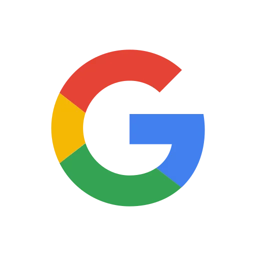 Een Google-logo met een rode, gele, groene en blauwe cirkel rond de letter google review