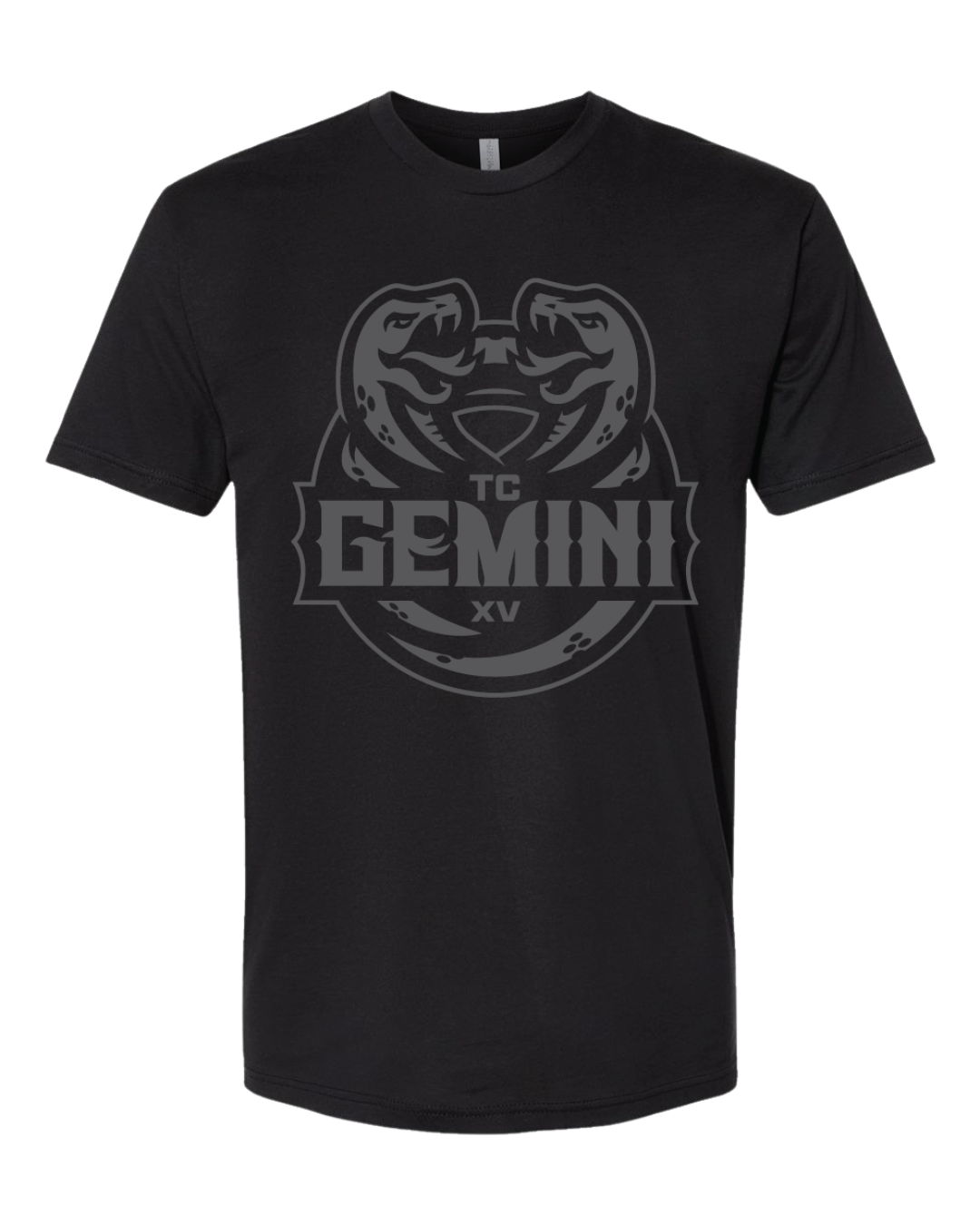A black t-shirt with the word gemini on it
