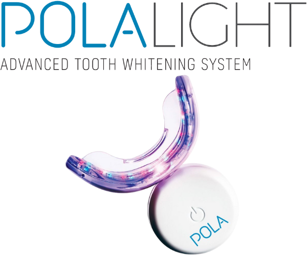 The Polalight tooth whitening system box.
