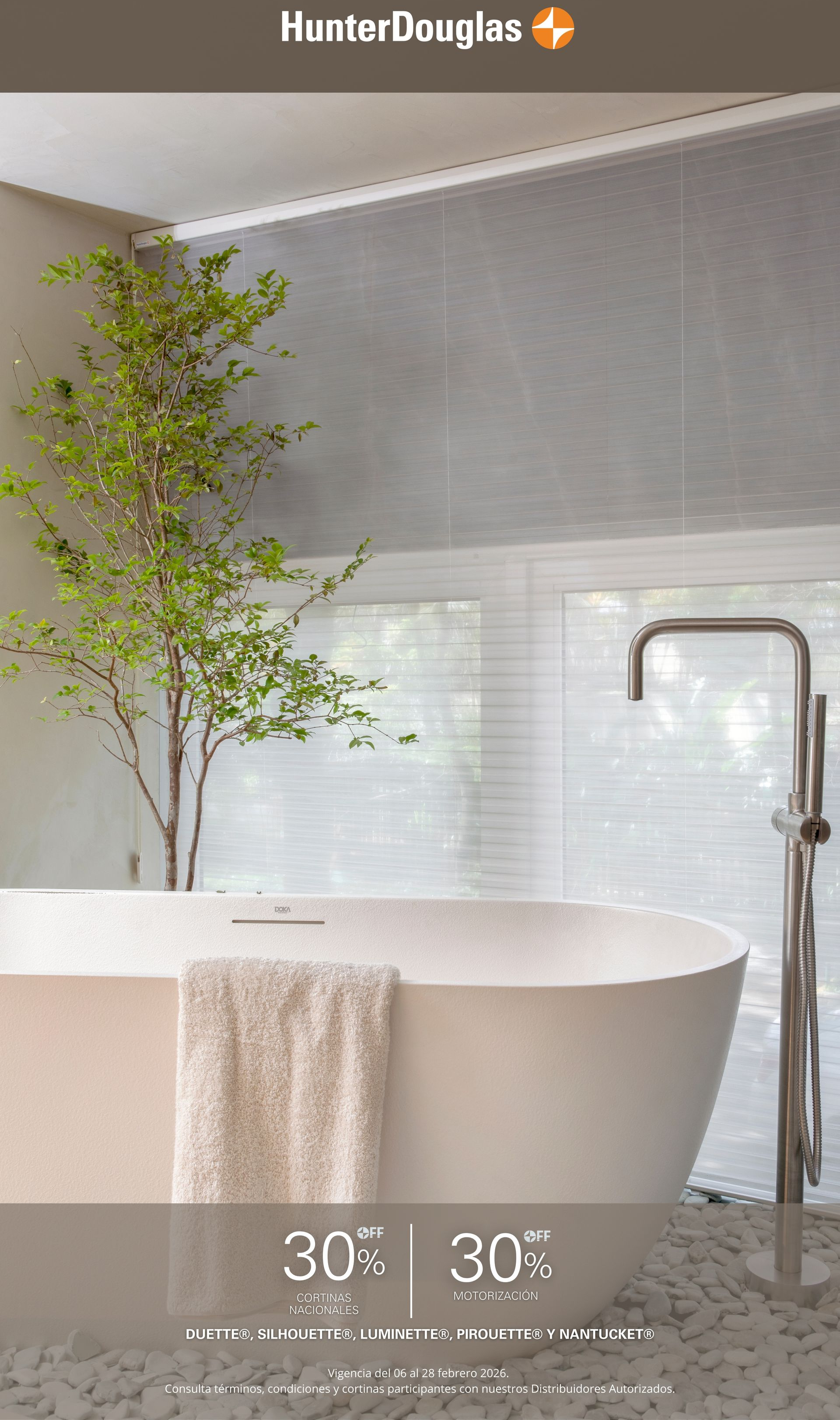 COMERCIALIZADORA DE PERSIANAS HUNTER DOUGLAS-FEBRERO 45%OFF