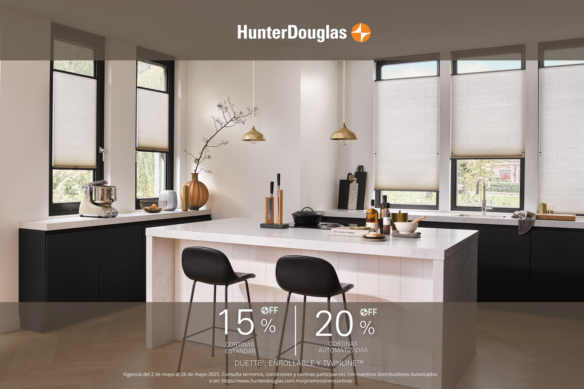 COMERCIALIZADORA DE PERSIANAS HUNTER DOUGLAS-FEBRERO 45%OFF COMERCIALIZADORA DE PERSIANAS HUNTER DOUGLAS-FEBRERO 45%OFF