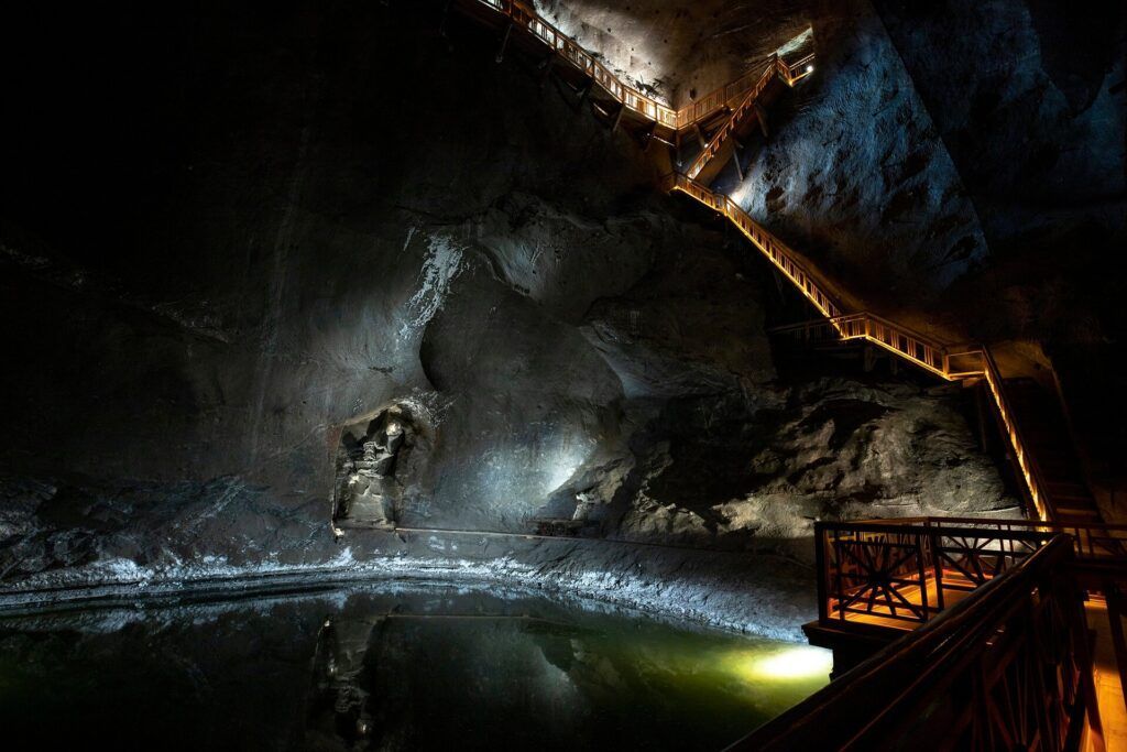 Wieliczka Salt Mine — tourist route through historic tunnels