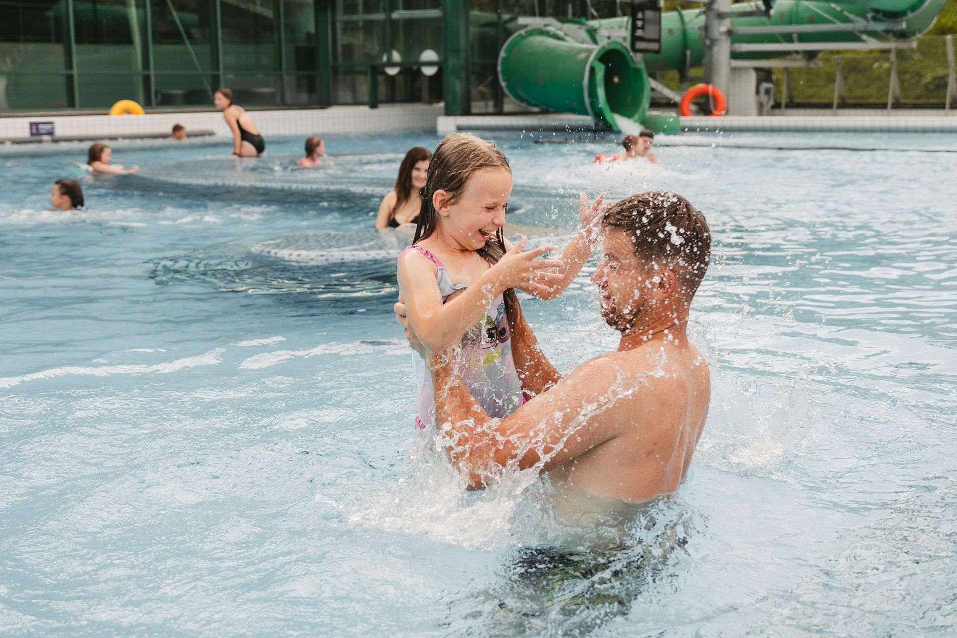 Termy Zakopiańskie water slides — 320m total, 5 slides for adults and children