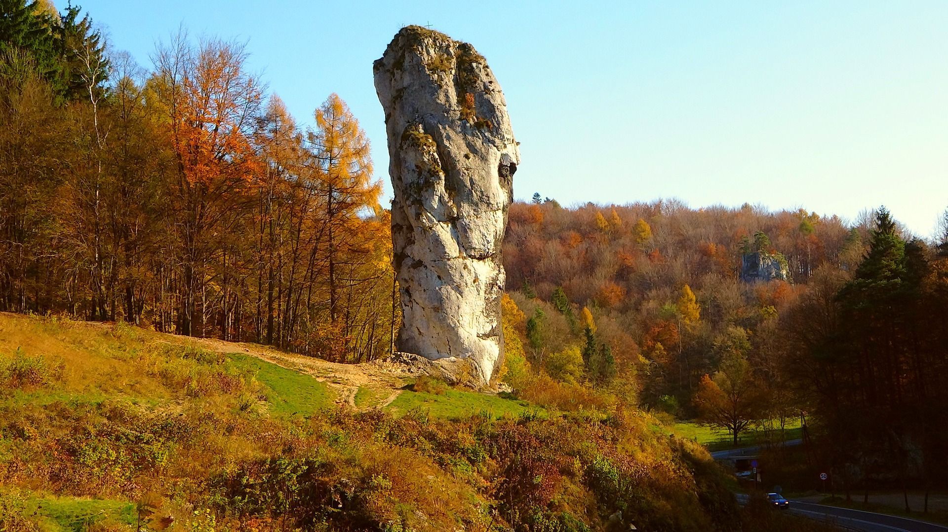Ojców National Park limestone rock formations — Jurassic landscape near Krakow