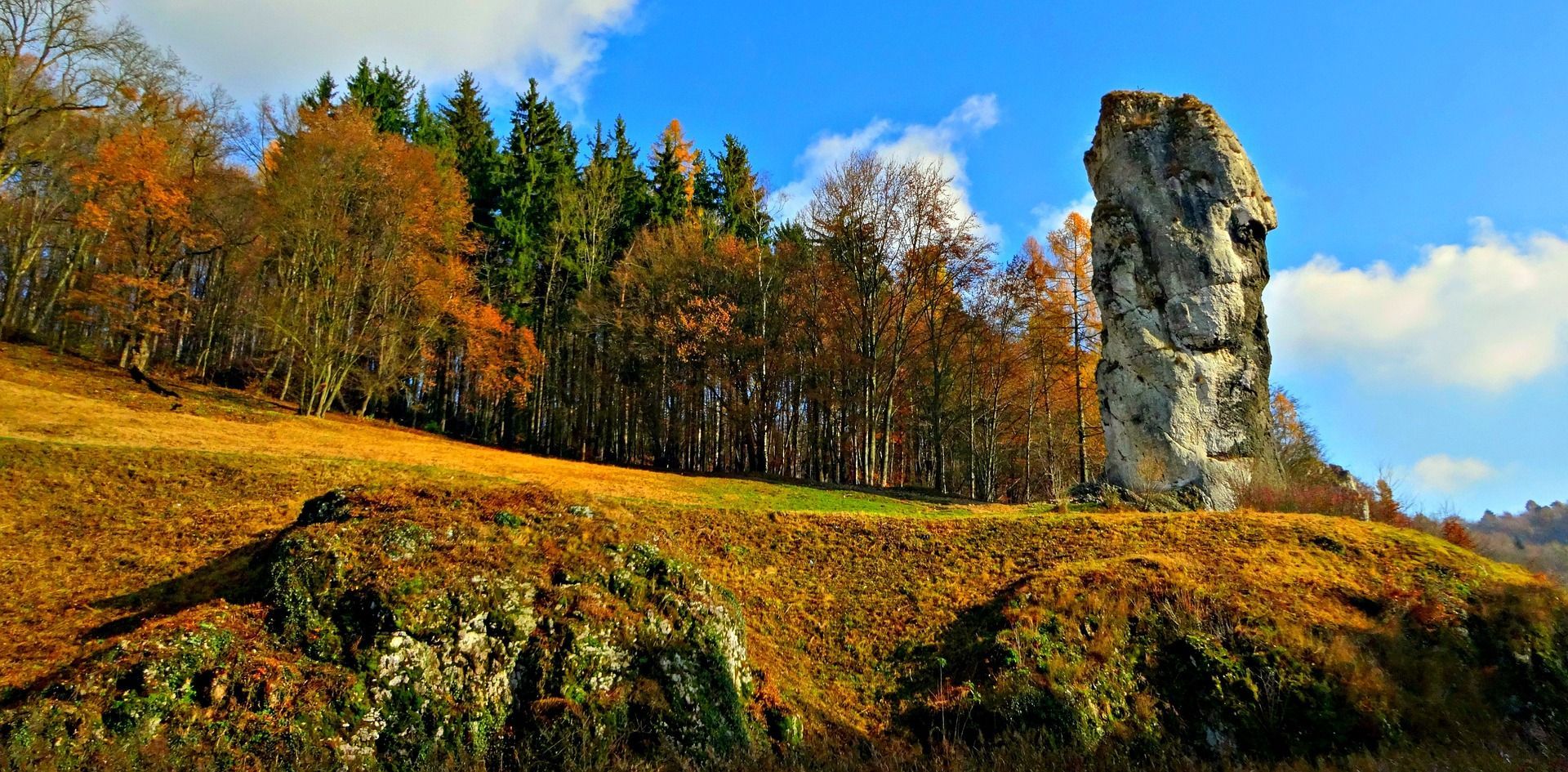 Ojców National Park trail — hiking path through Jurassic limestone valley